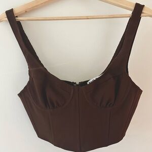 Brown Corset Top